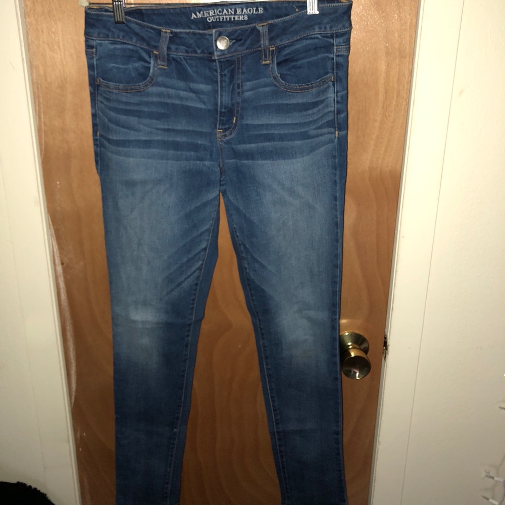 Medium wash jeggings